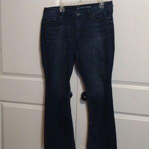 New York & Company petite dark curvy bootbut jeans size 18, used, good condition